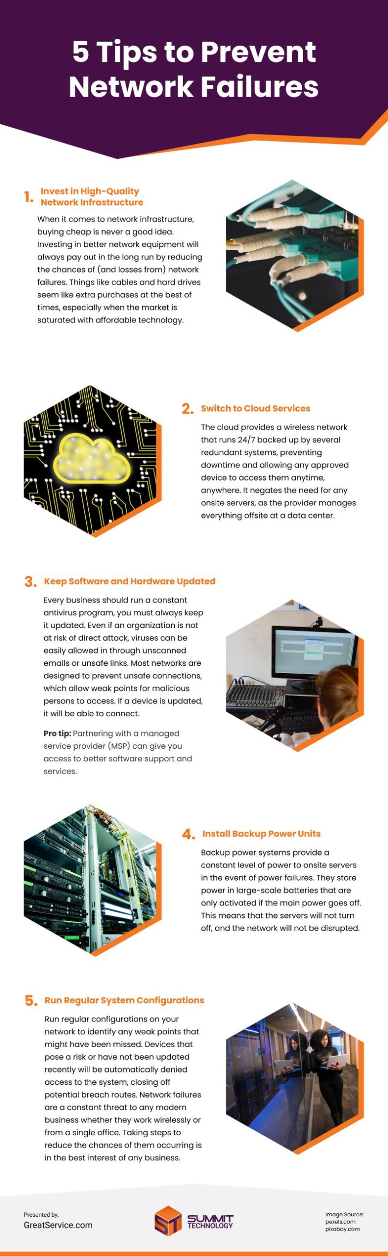 5 Tips to Prevent Network Failures Infographic