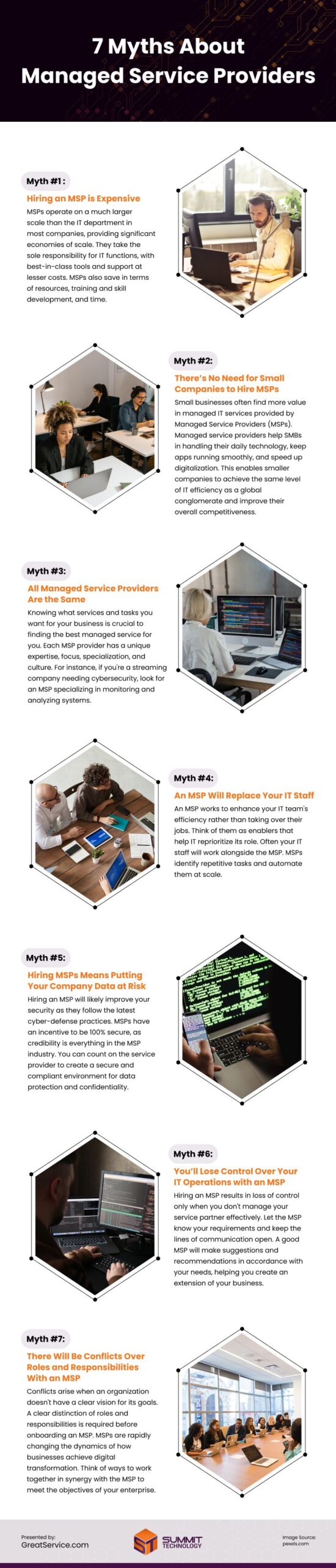 7 Myths About Managed Service Providers Infographic