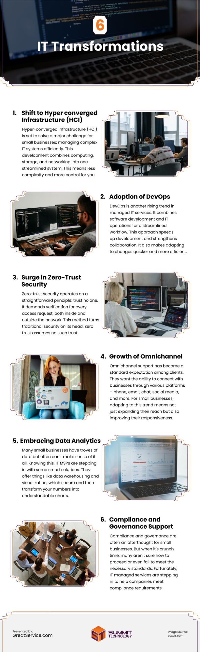 6 IT Transformations Infographic